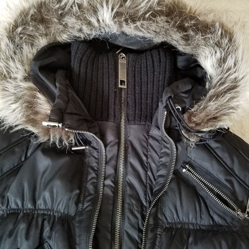 Black Rivet Coat - Picture 3 of 5